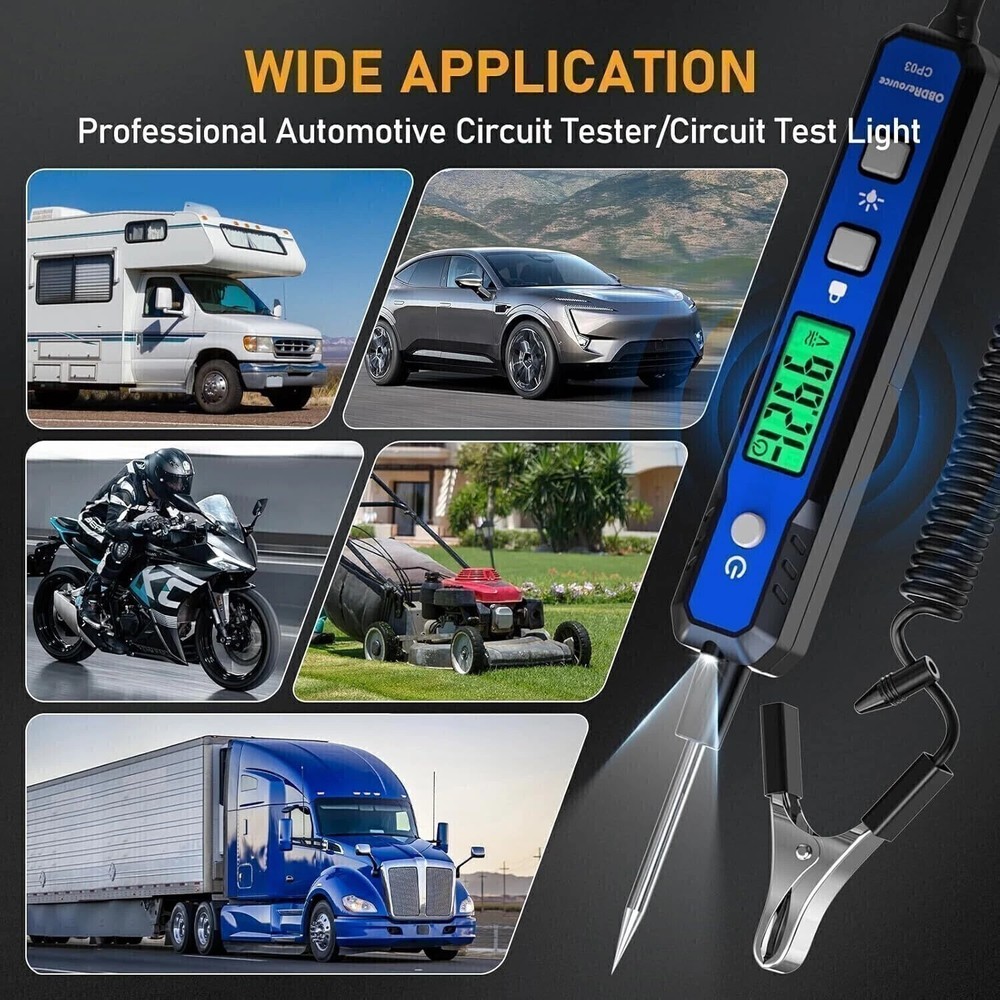 Power Circuit Probe Tester Power Window Door Control Unit Module Relay Short