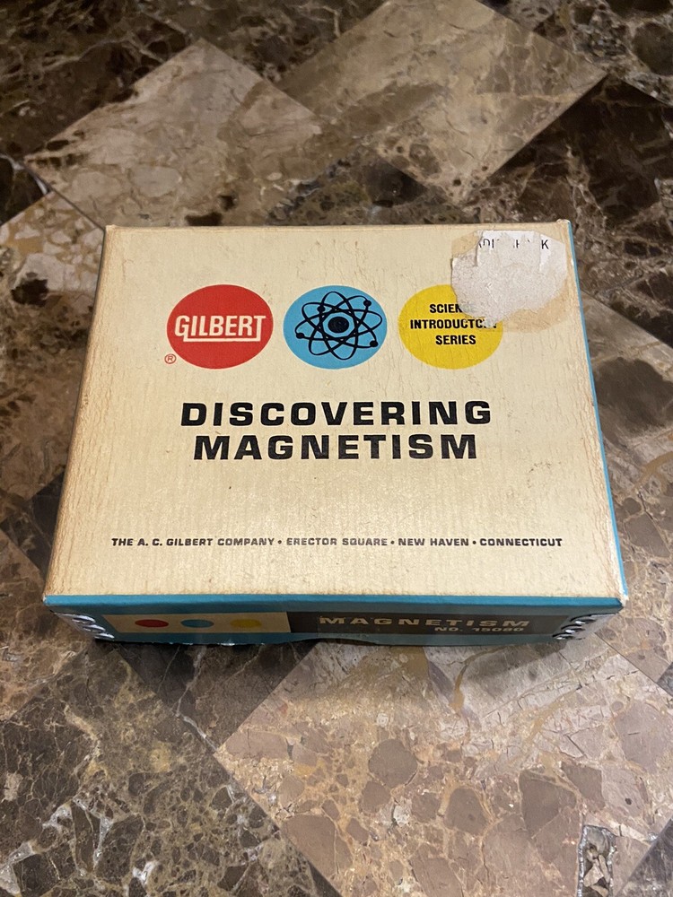ORIGINAL VINTAGE 1960’s GILBERT #15080 DISCOVERING MAGNETISM SET