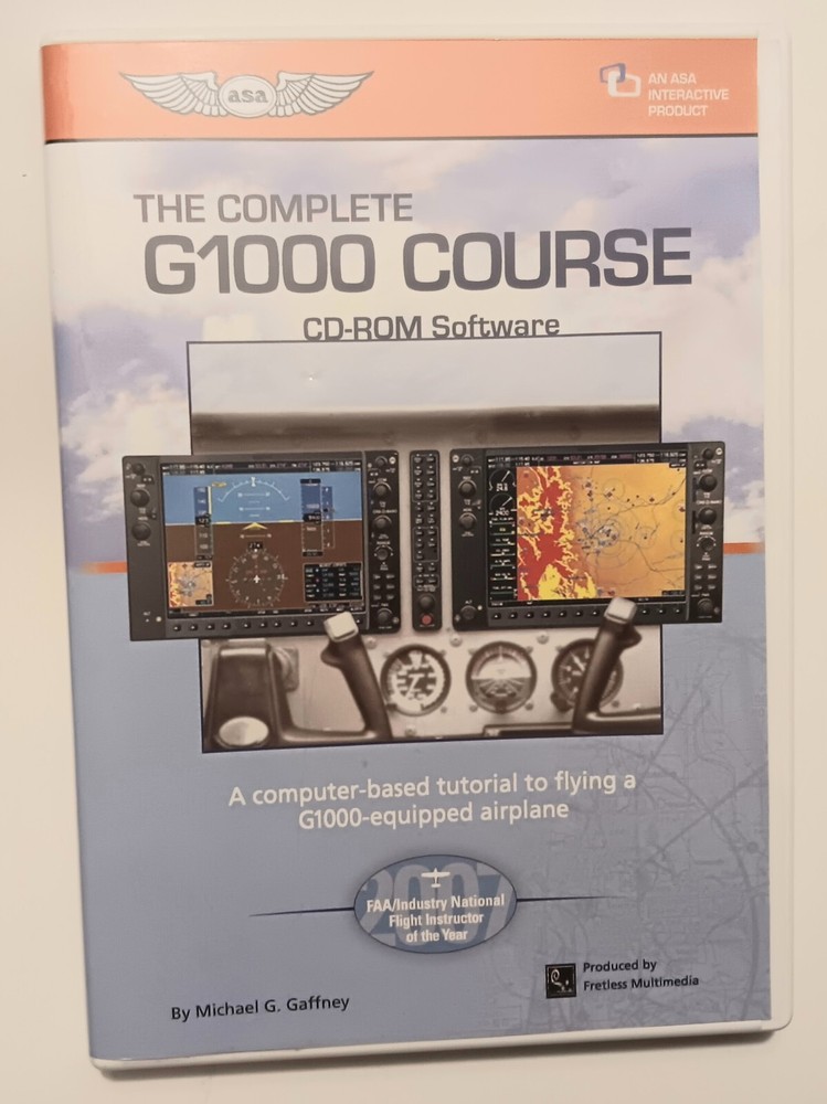 The Complete G1000 Course CD-ROM Software 2007 Tutorial Flying G1000 Airplane