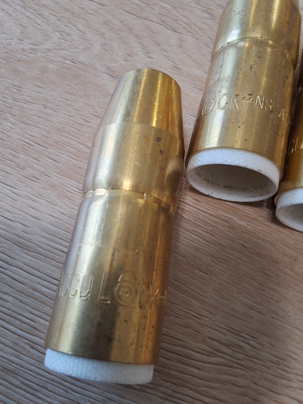 (5) Genuine Bernard ACCULOCK NS-1218B 1/2" Centerfire NozzleS MIG Welding