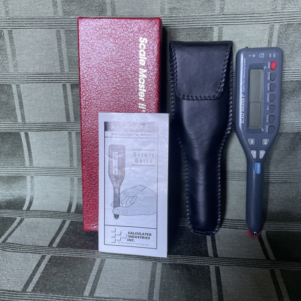 Scale Master 11 Multi-Scale Digital Plan Measure with Box & User's Guide 1995