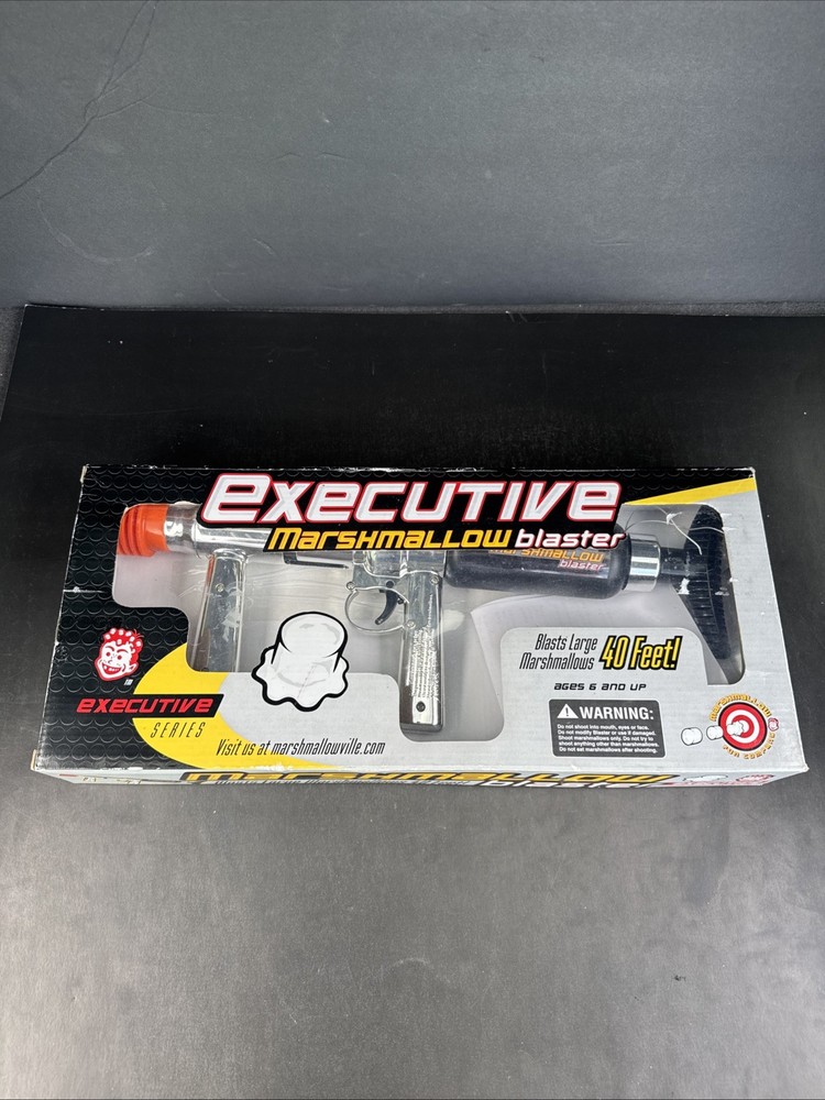 Executive Marshmallow Blaster – Shoots Large Marshmallows 40 Ft – Pre-Owned