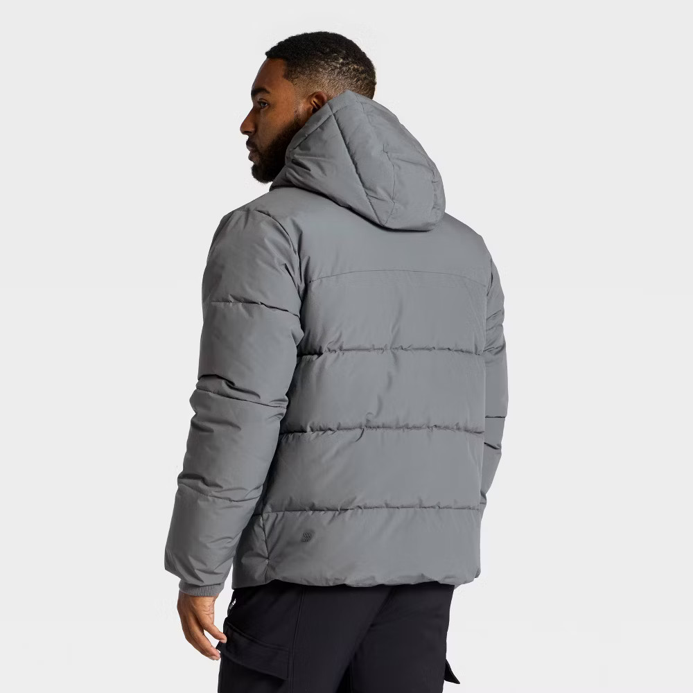 Men's Heavy Puffer Jacket - All In Motion Gray M