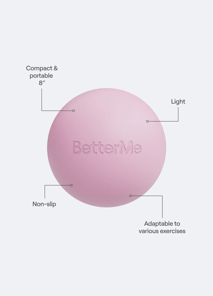 Better Me Soft Pilates Ball 10 Inch Raspberry Pink