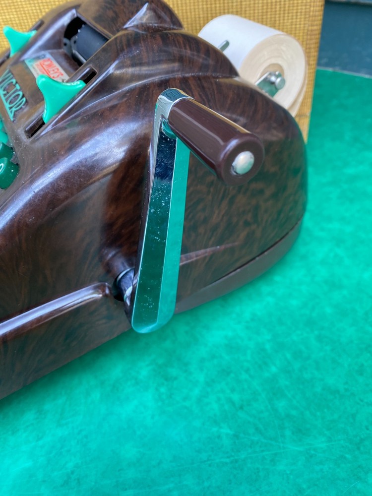 VTG Victor Adding Machine Bakelite w/ Jade Keys Art Deco Model With Hard Case