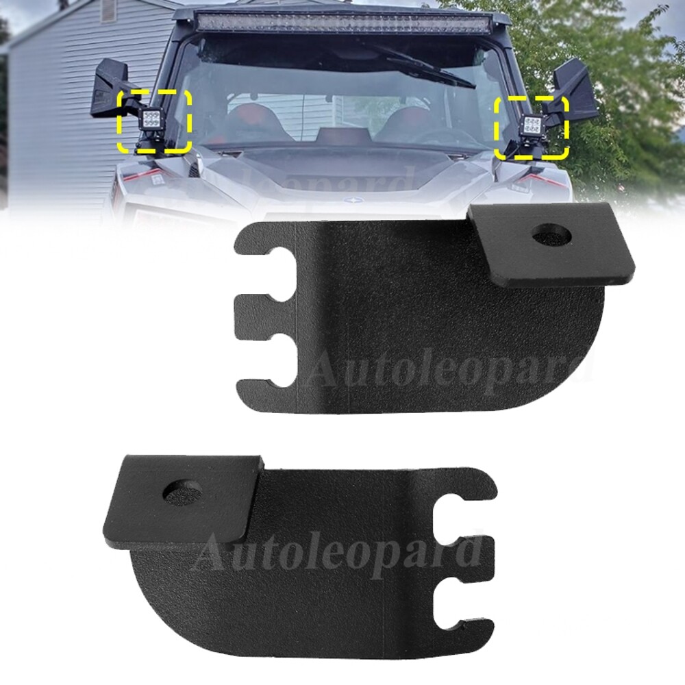 A Pillar Mount Front Roll Cage Cube Light Bracket For 2016-2023 Polaris General