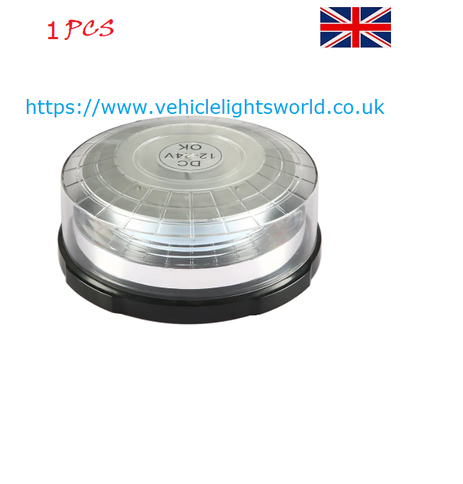 LED FLASHING BEACON 12V 24V LED WARNING STROBE JUMBO BEACON E9