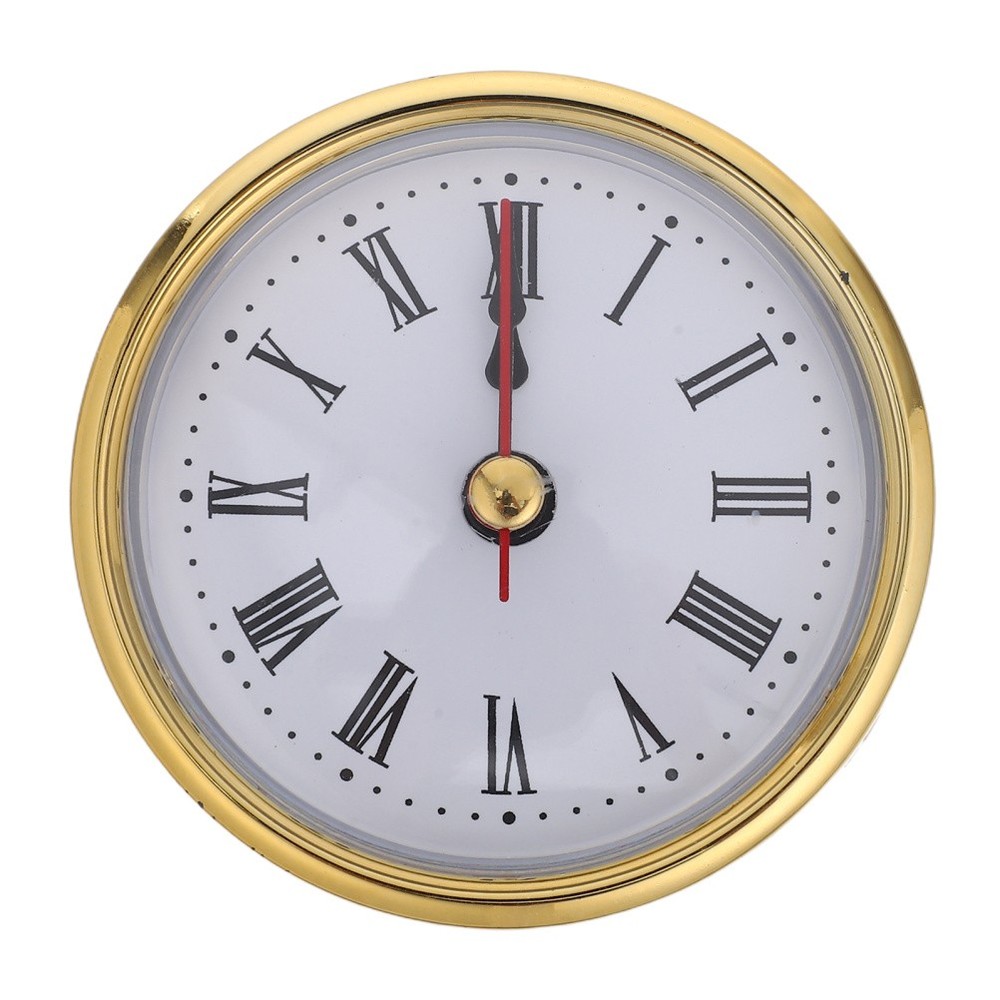Vintage Style Quartz Clock Insert With Edge Round Dial For Home Decor