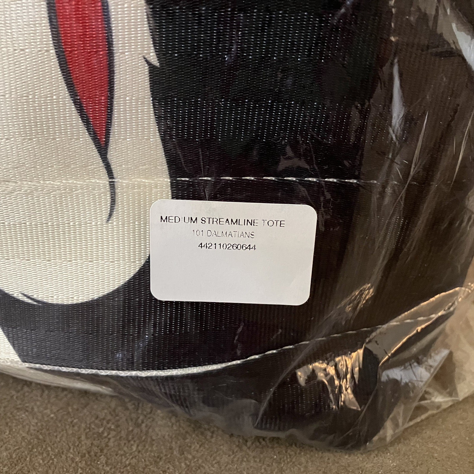Harveys Disney 101 Dalmations Cruella Tote New (no strap)