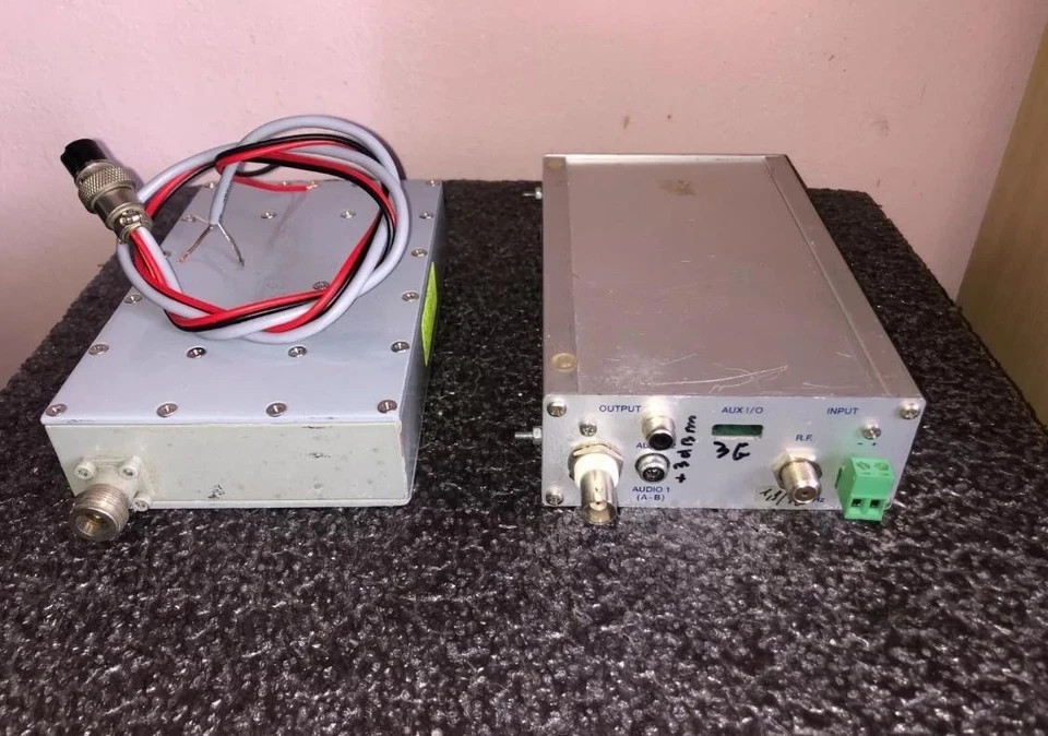 ABE TRANSMITTER 2.3Ghz BITEL RECEIVER 3Ghz AUDIO/VIDEO ATV HAM TESTED