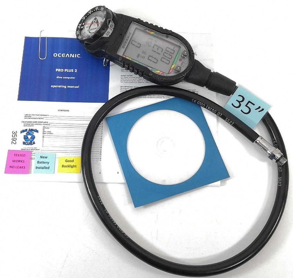Oceanic Pro Plus 2 SCUBA Dive Air Integrated Computer, Compass Air & Nitrox 3592