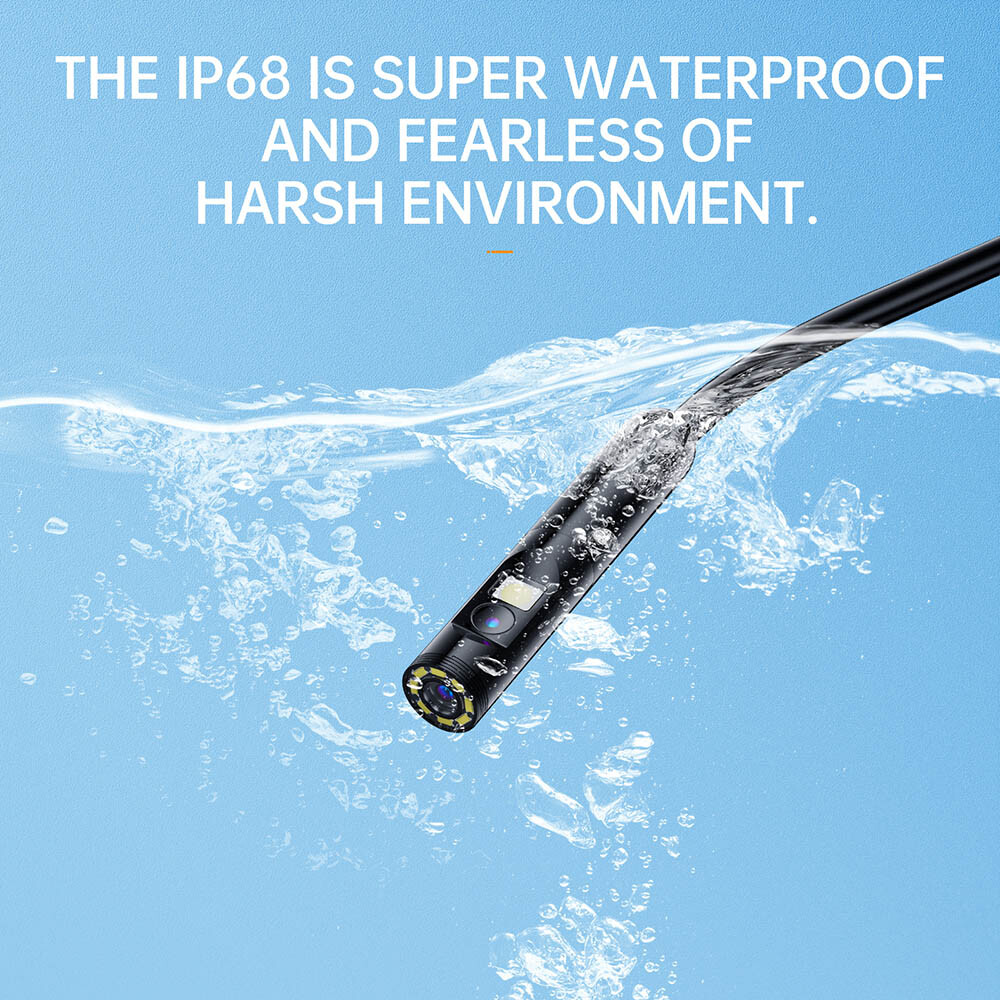 2MP Single/Dual Lens Waterproof Endoscope Camera Borescope for Iphone Android US