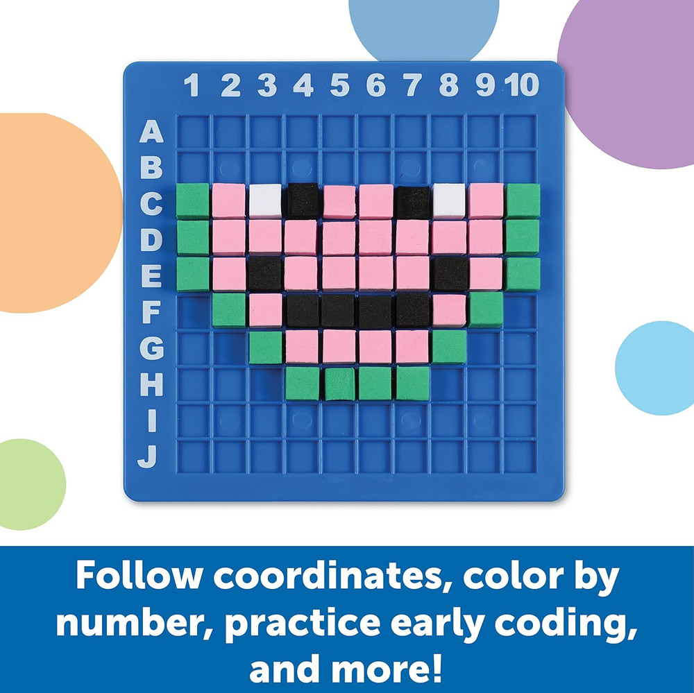 STEM Explorers Pixel Art Challenge - Math Puzzles, Pattern Blocks, Creativity...