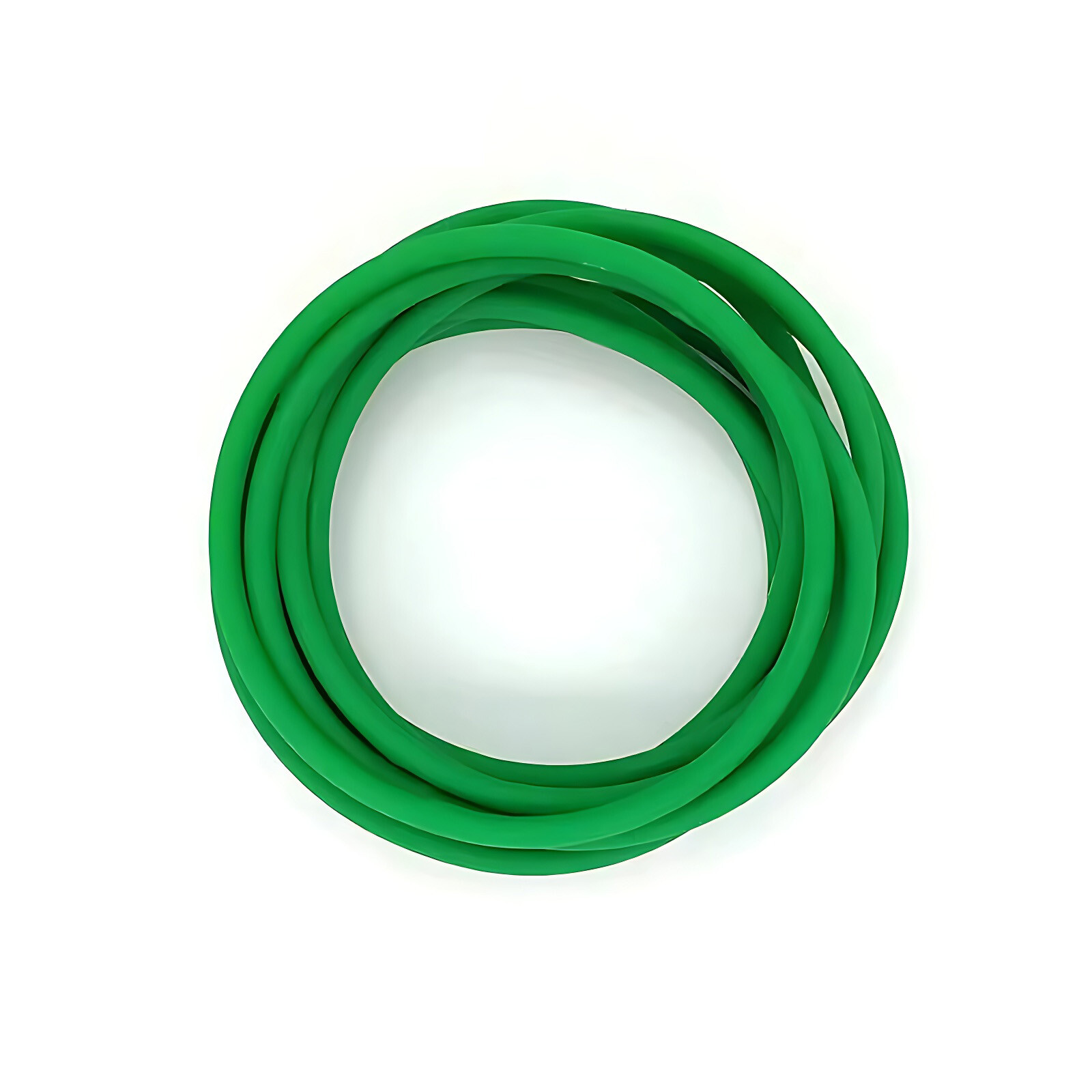 PU Green Solid Round Belt Polyurethane Close Loop Drive Belting Diameters 2-10mm