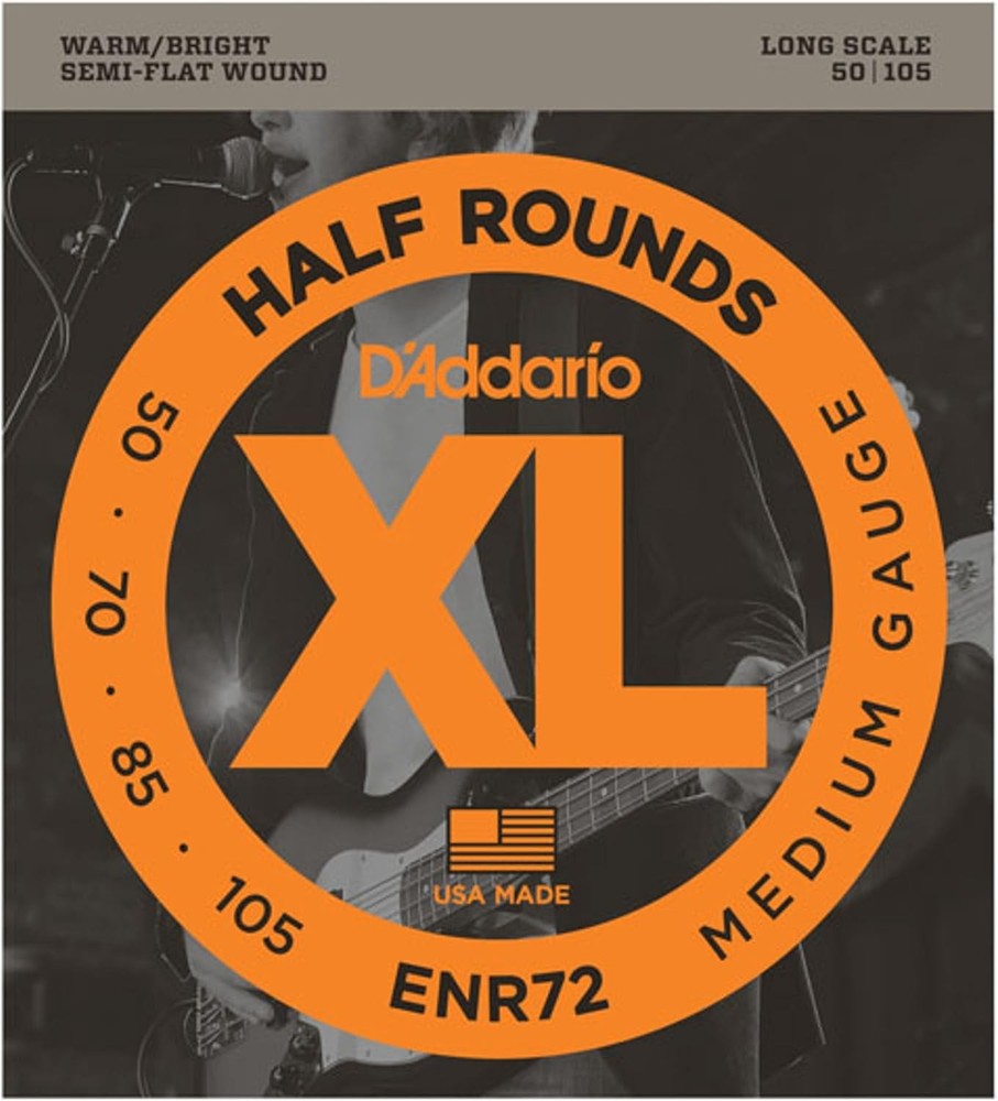 Bass Guitar Strings Half Rounds Medium Scale DAddario