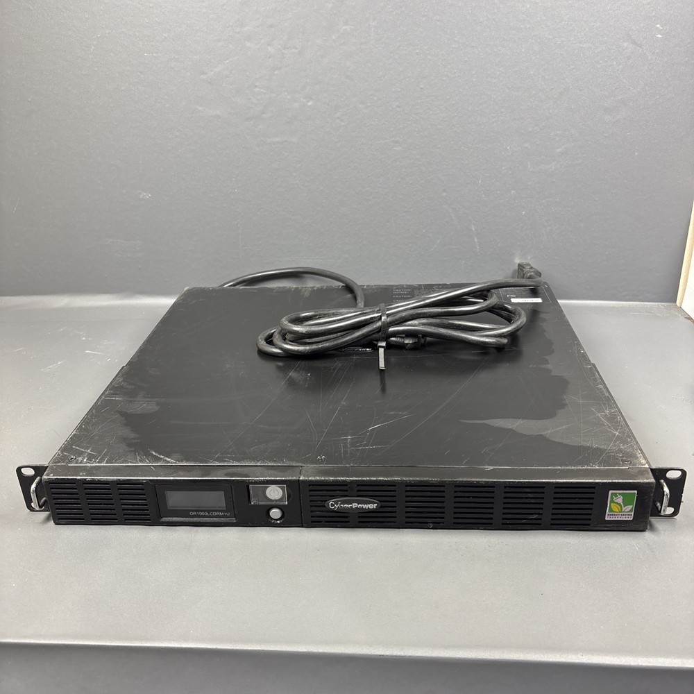 CyberPower OR1000LCDRM1U Smart App LCD UPS System Power Backup Fully Tested