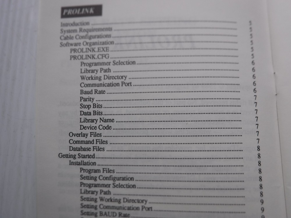 Prolink RS-232 Reference Manual 91-10050-5