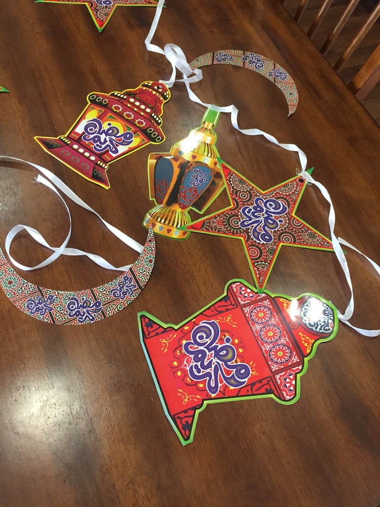 Ramadan Mubarak Eid Celebration 15 Pieces 5 Meters.