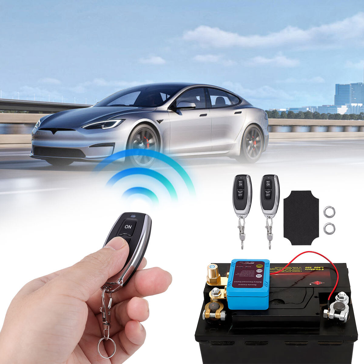 Remote Battery Disconnect Switch 12V 240A Battery Kill Switch for Auto RV ATV