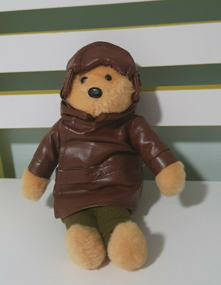 Little Aussie Bears Aviator Brown Jacket 24cm tall