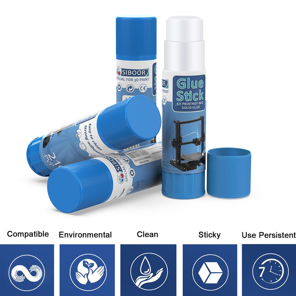 3D Printer Glue Sticks PVP Solid Glue Sticks for 3D Printer Hot Bed Removing Pri