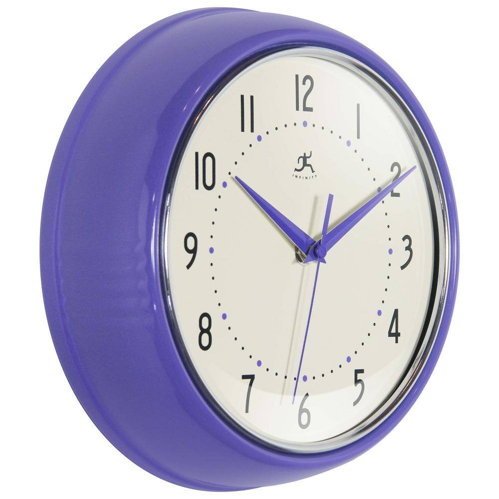 Retro round Veri Peri Wall Clock
