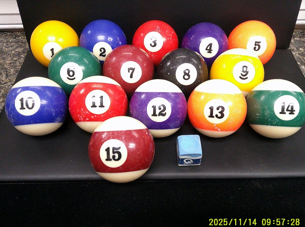 Pool Ball set without Cue Ball (V33384)