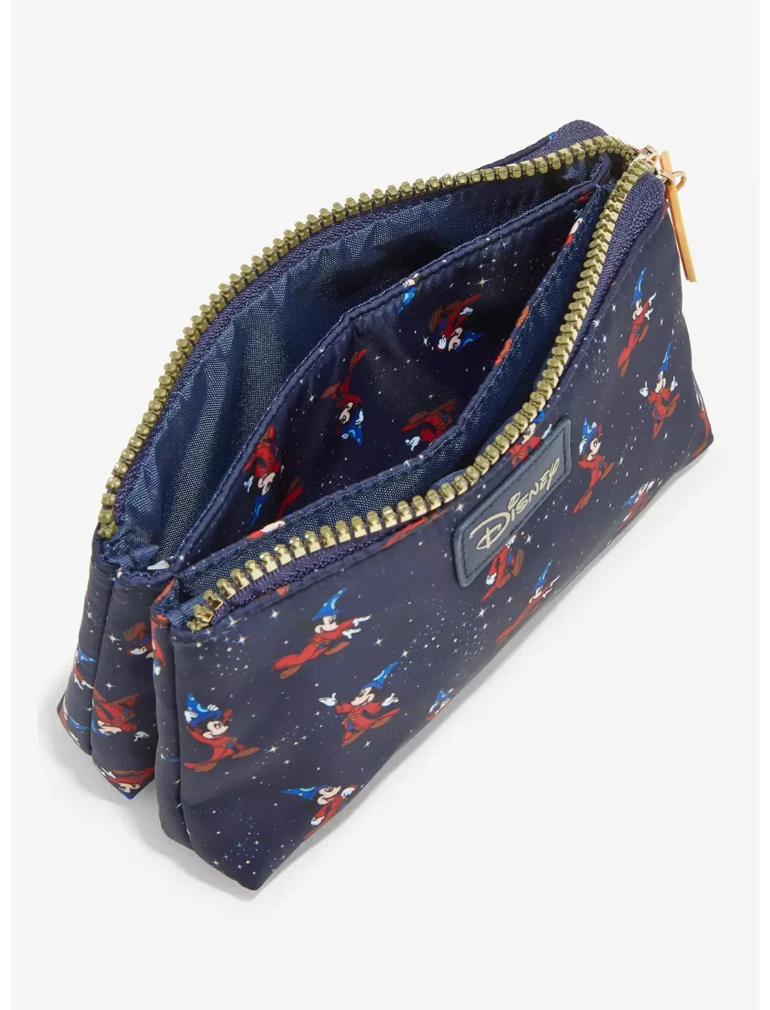 Disney Fantasia Sorcerer Mickey Allover Print Cosmetic Bag - NEW with Tags