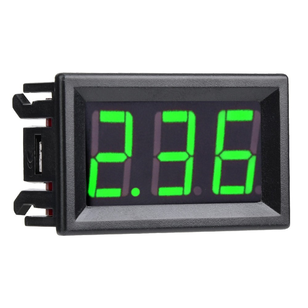 0.56 In Two Cable Digital DC Current Display Panel 0-10A Ammeter Accessory Part