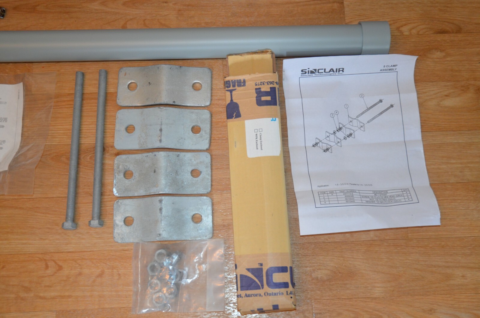 Sinclair Technologies 217-225 MHz Antenna Model SC225M-SF7SNM w/ Mounting Kit