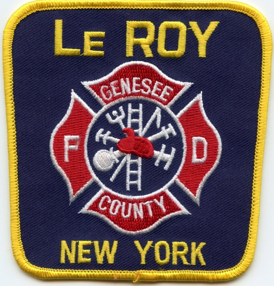 LeROY Genesee County NEW YORK FIRE PATCH