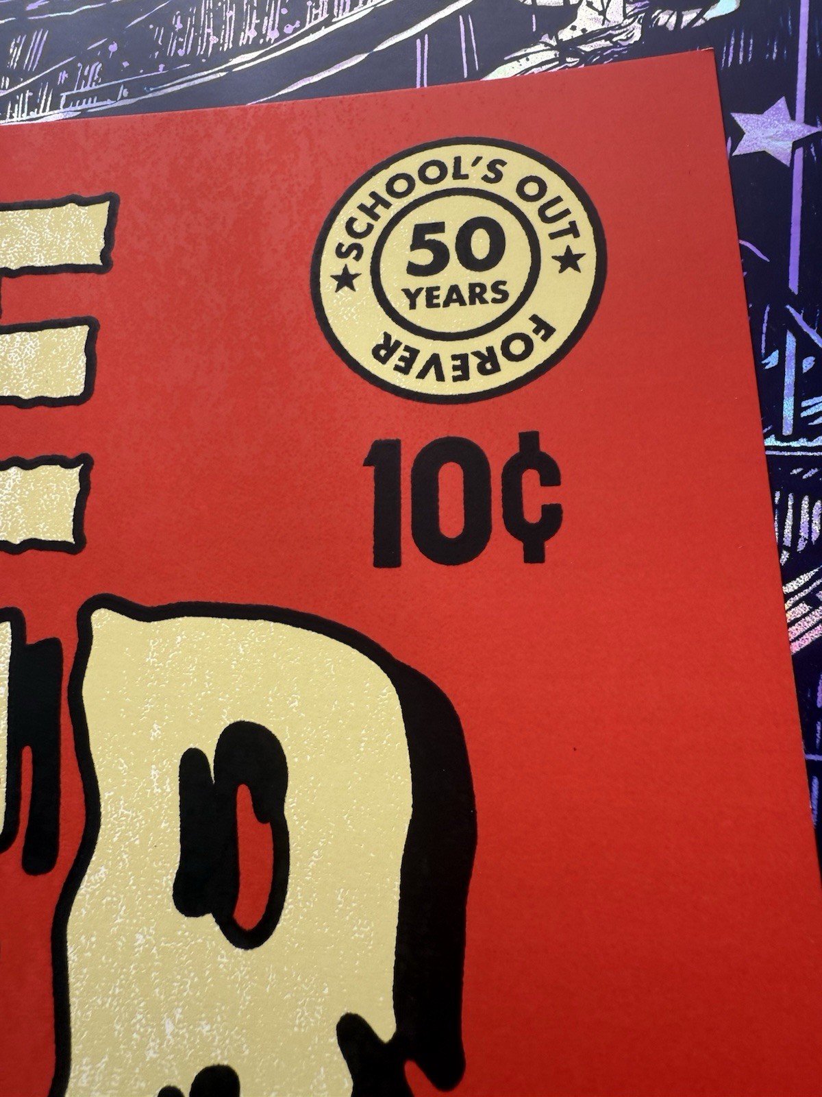 Alice Cooper : Limited School's Out 50th Anniversary Poster 24x18 Official Merch