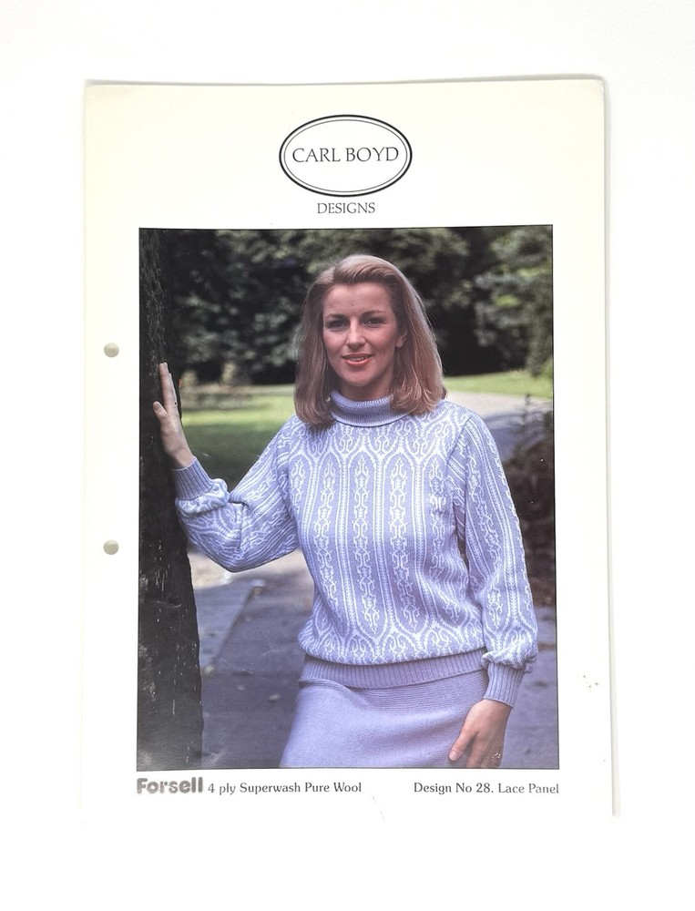 Machine Knitting Pattern - Carl Boyd Designs - 4 Pattern Lot