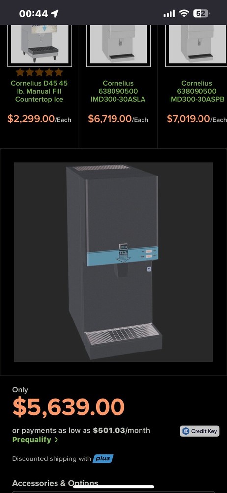 Cornelius Imd300-15a Ice Machine