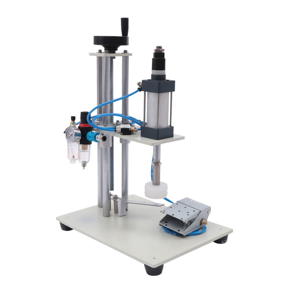800W Pneumatic Punch Bottle Sealing Crimper Capper Press Machine Capping Machine
