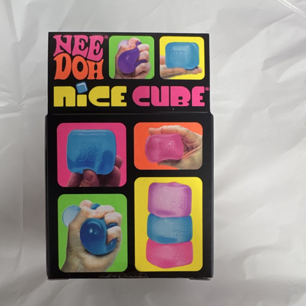 Schylling Nee Doh Nice Cube Super Solid Squish Pink Toy 25307HY