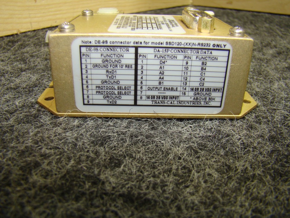 USED All Solid State Altitude Digitizer PN: SSD120