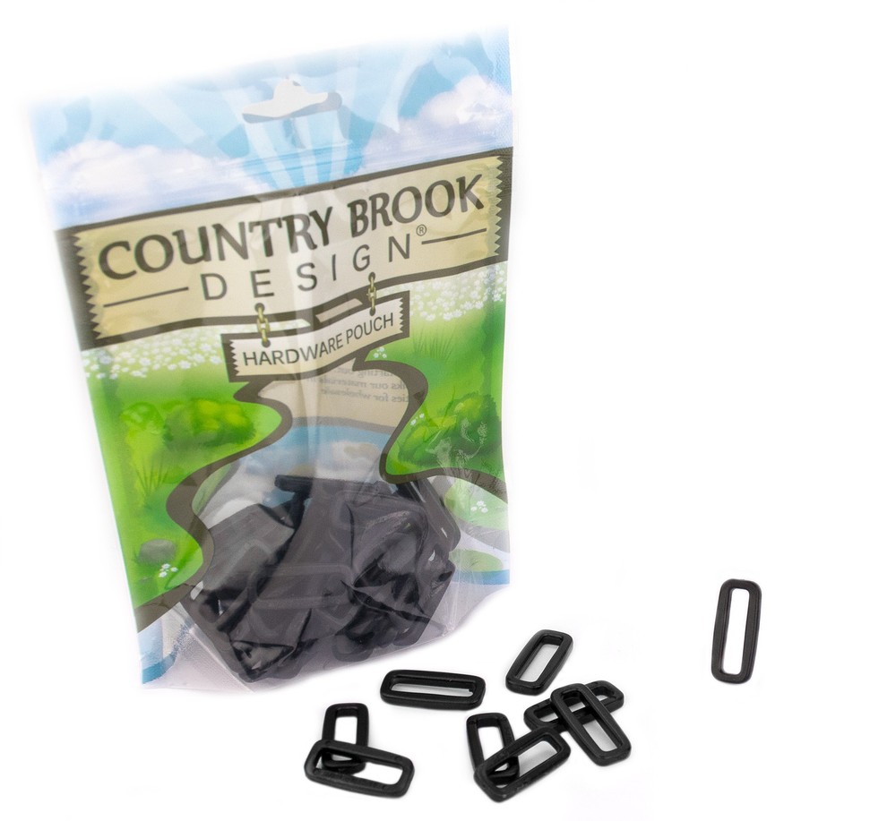 25 - Country Brook Design® 1 Inch Plastic Rectangle Ring