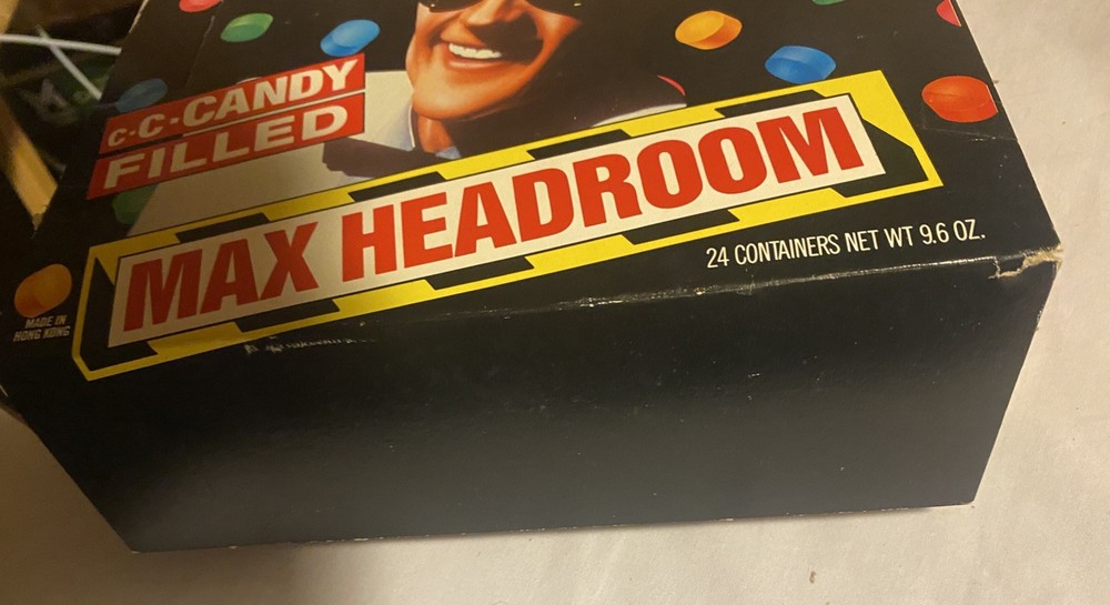 Vintage Topps Max Headroom Candy Display Box & Plastic Insert 1987 No Candy