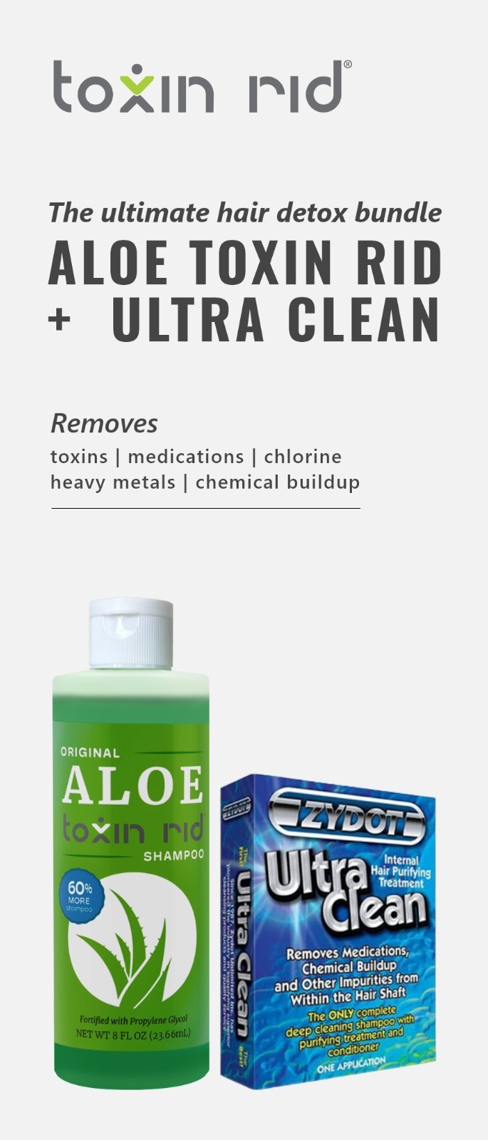 Original Aloe Toxin Rid Shampoo + Zydot Ultra Clean - Manufacturer Direct