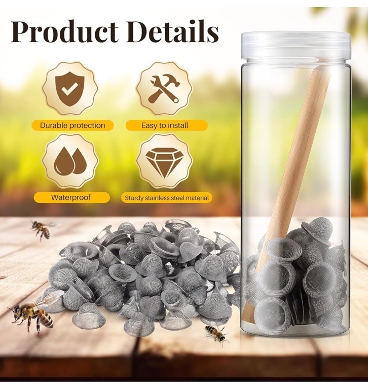 Carpenter Bee Blocker Kit, Carpenter Bee Traps Sets, 100 Pack Small Large