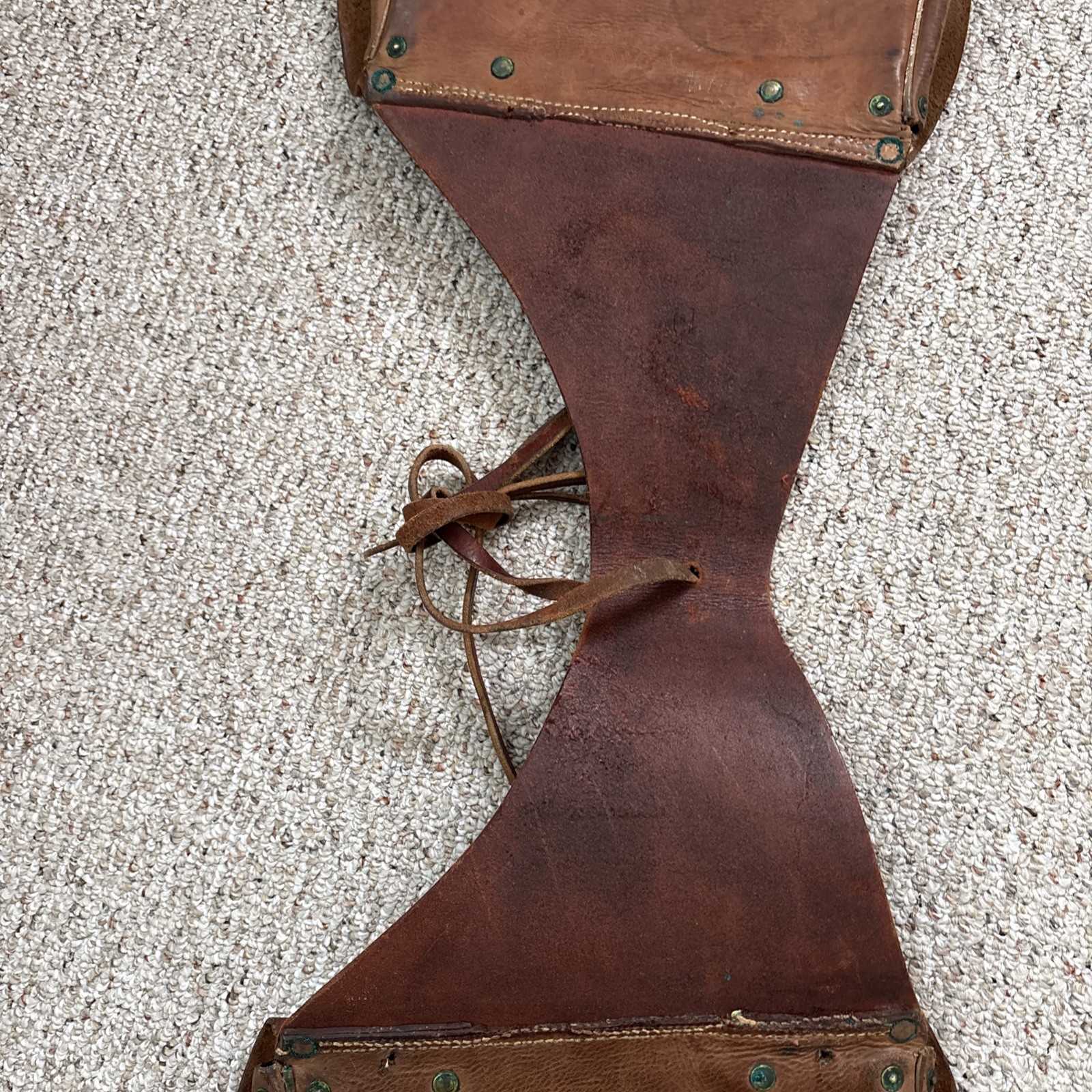 US Cavalry Saddle Bags WWI Antique Leather US Military Saddle Bags Army