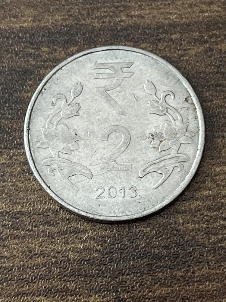 2013 India 2 Rupees Actual Coin TK6070*