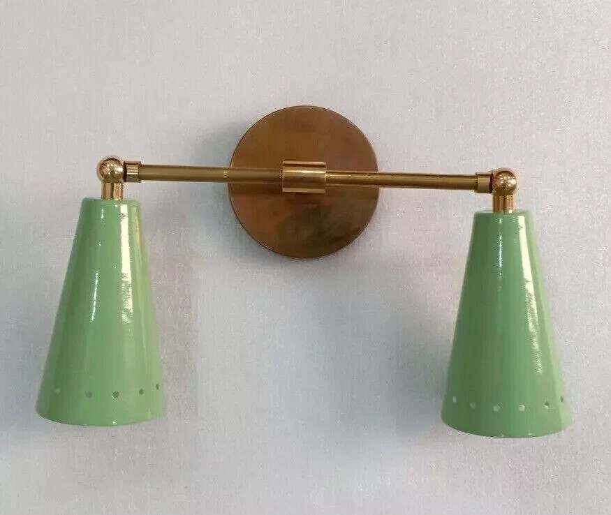 1950'S Mid-Century Modern Wall Sconce Italian Sputnik Brass Wall Sconces