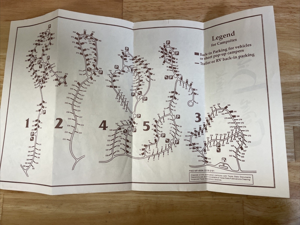 Used Cedar Hill State Park Map