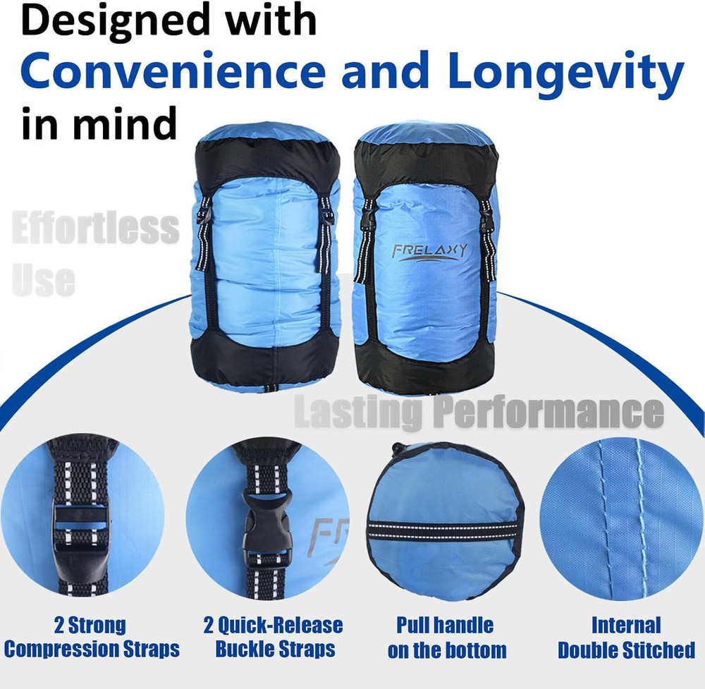 Compression Sack, 40% More Storage! 11L/18L/30L/45L/52L Compression Stuff Sack,