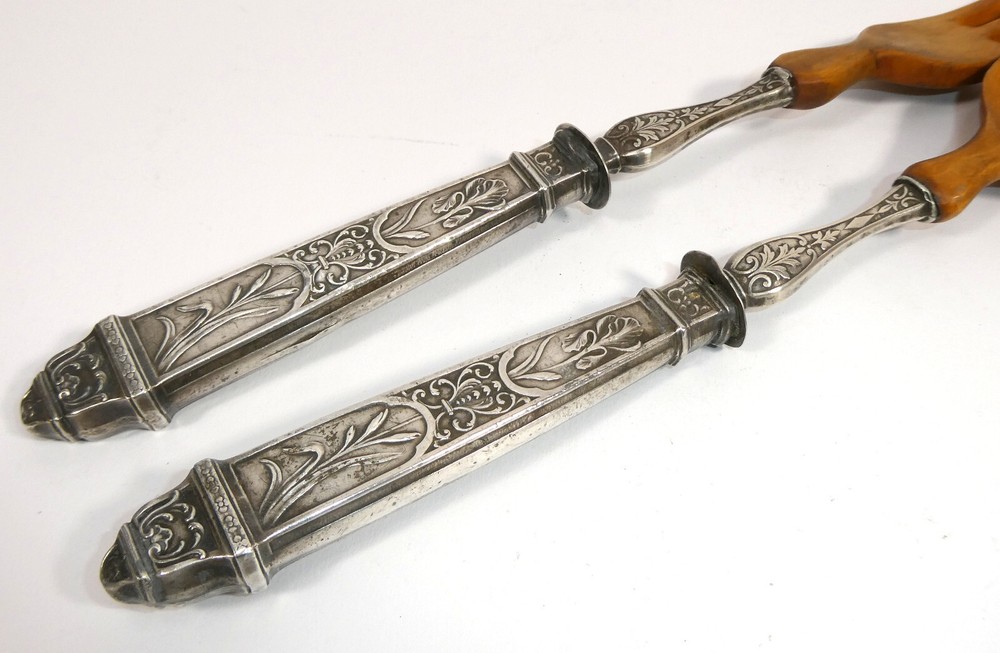 Silver Cutlery Salad Cutlery Circa 1850