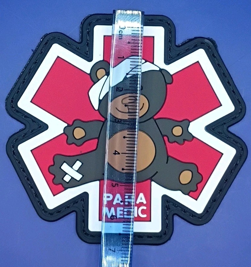 "Medic Bear" PVC Tactical Patch - Glow-in-the-Dark!