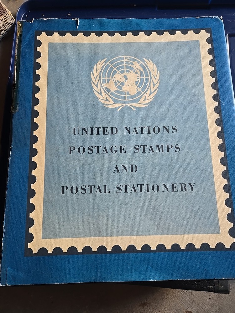 UNITED NATIONS Postage Stamp Collection Postal Stationary Binder