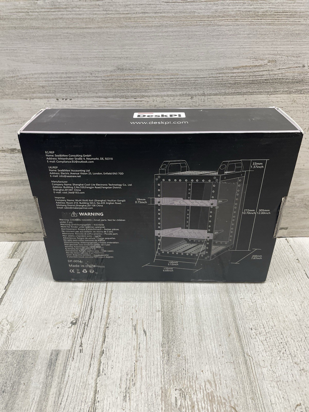 GeeekPi DeskPi RackMate TT Mini Server Cabinet for 7-8.75" x 10" x 5.25"